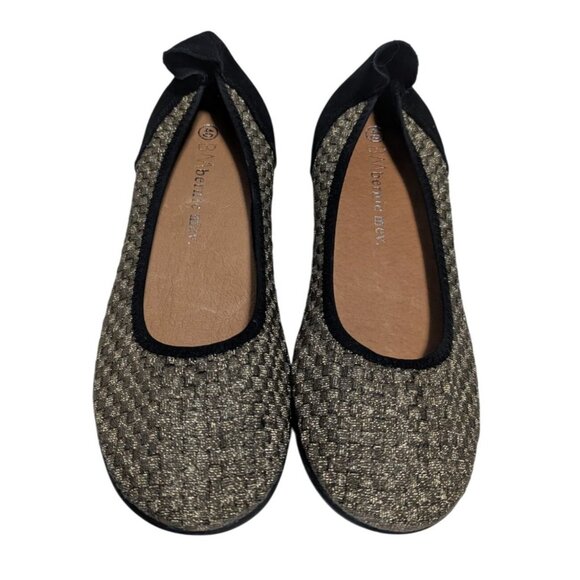 Bernie Mev Womens Bella Ballet Flats Hazel Gold Bronze Woven Size 9 EU 40 - Picture 2 of 8